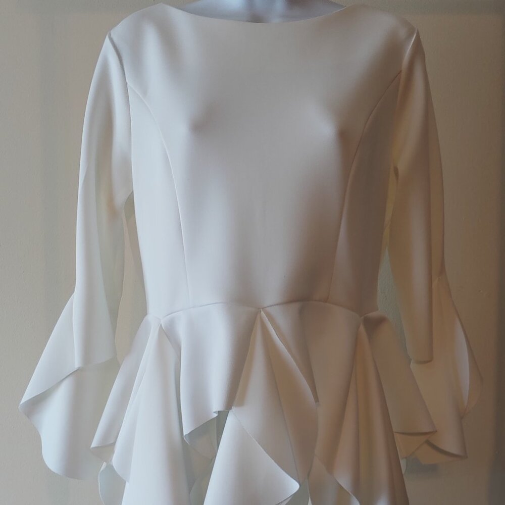 Women's White Fringe Blouse